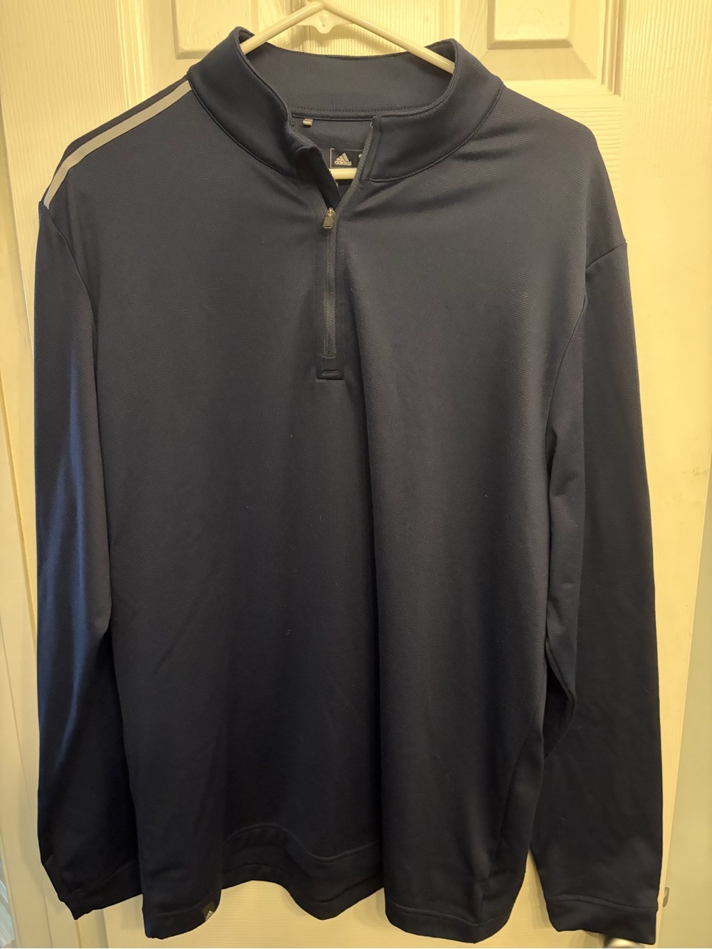 Men's Adidas Navy Blue Light Weight Quarter-Zip Pullover